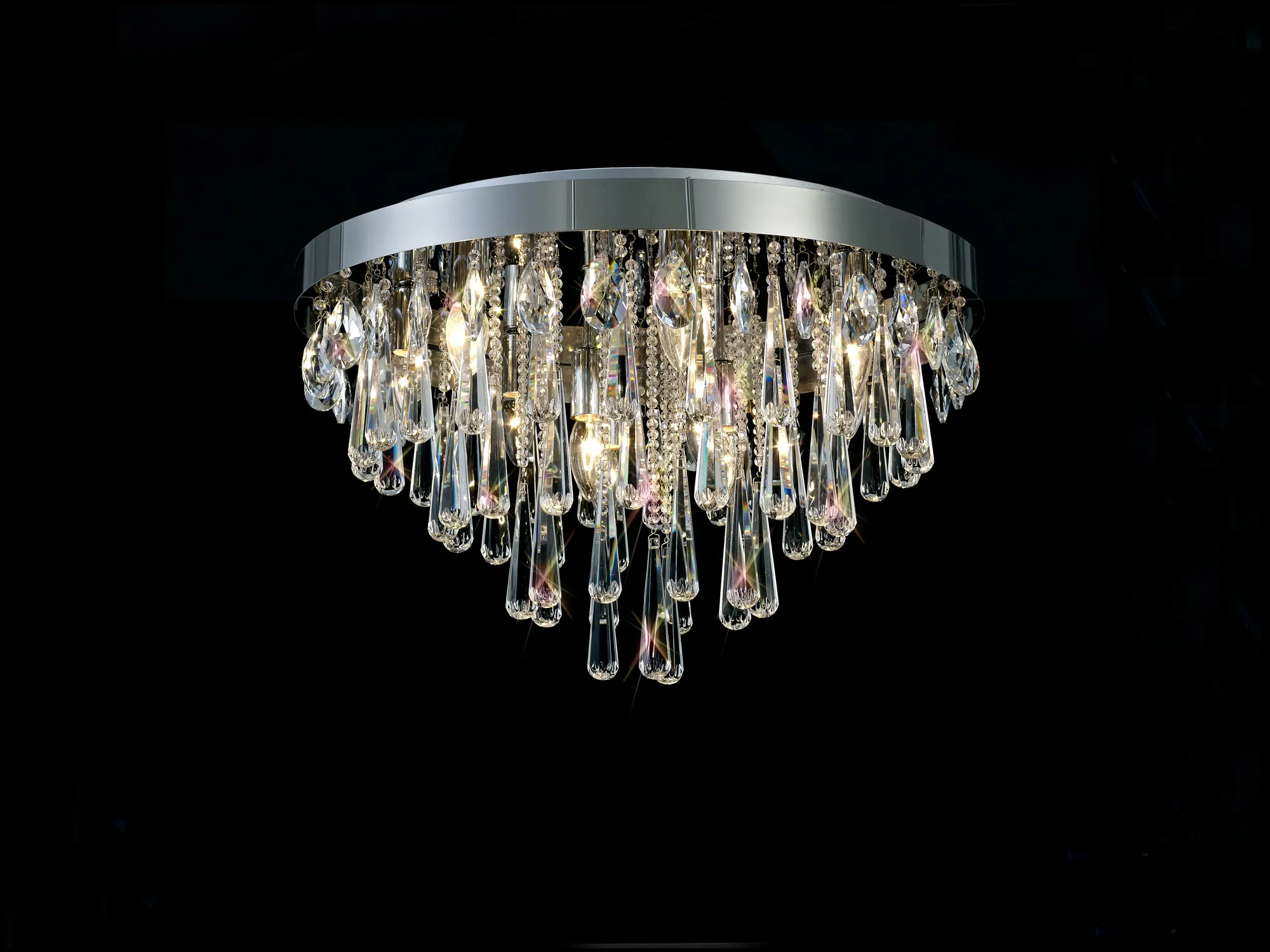 Sophia Crystal Ceiling Lights Diyas Flush Crystal Fittings Sophia Crystal Ceiling Lights Diyas Flush Crystal Fittings